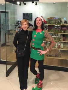 Pictured: Marilyn Ihloff and Senior Stylist Roger a.k.a. Roger the Elf