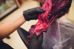 salon hair color process