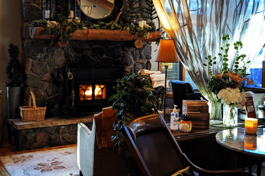 interior image of the Tall Grass Salon and Spa waiting room