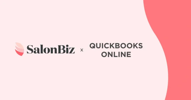 SalonBiz and Intuit Quickbooks collaboration logos